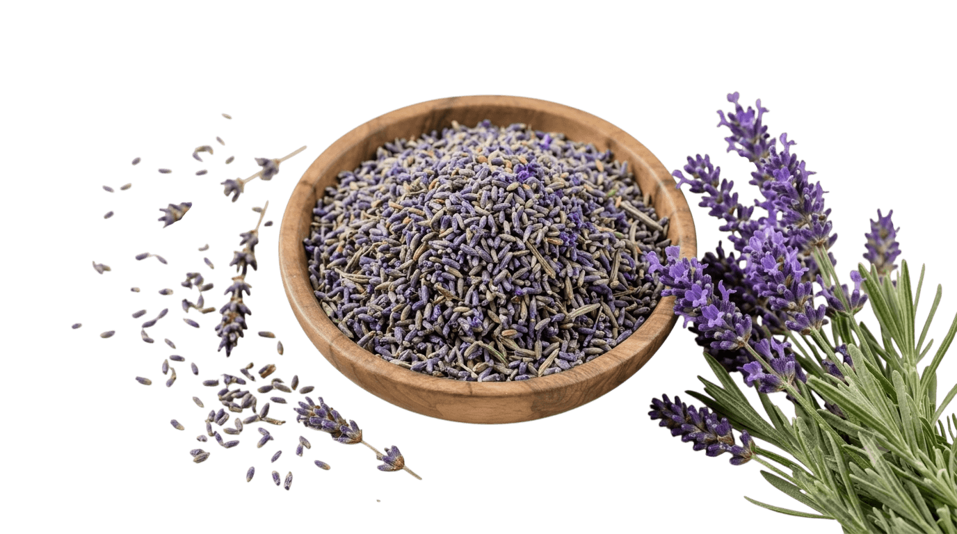Authentic pure botanicals of Lavender Green Tea